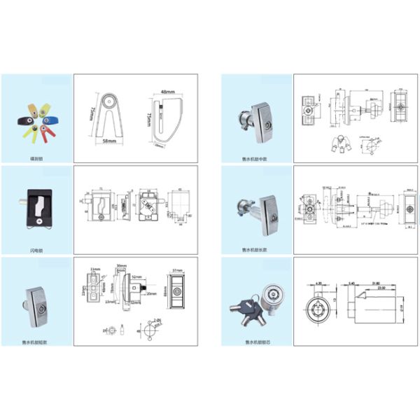 Door Handle European Truck Heavy Duty Outside Door Handle Lock