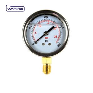 2.5" Anti-Vibration Pressure Gauge Manometer Bottom Mount