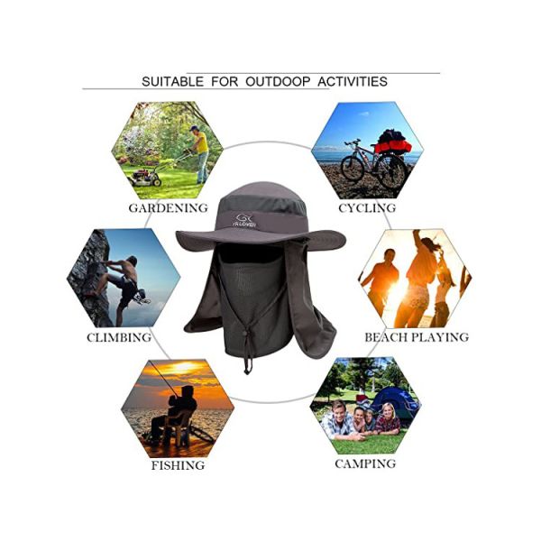 Outdoor Big Sunscreen Photography Fishing Bucket Hat For Hiking Mountaineering