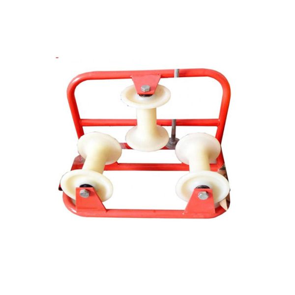 Buy Self Lubrication 10KN Cable Pulling Rollers With Aluminum Nylon Wheel at wholesale prices
