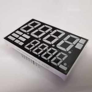 18mm Height 7 Segment LED Display 80mW Dual Line 4 Digits For Instrument Panel