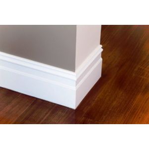 Customized PVC Trim Board Foam Baseboard Trim With Low Maintenance