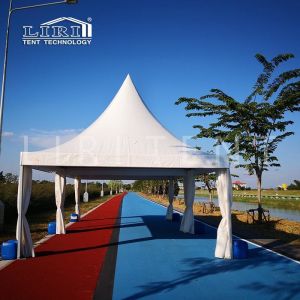 3x3m Aluminium Pagoda Tents With Plain PVC Sidewalls