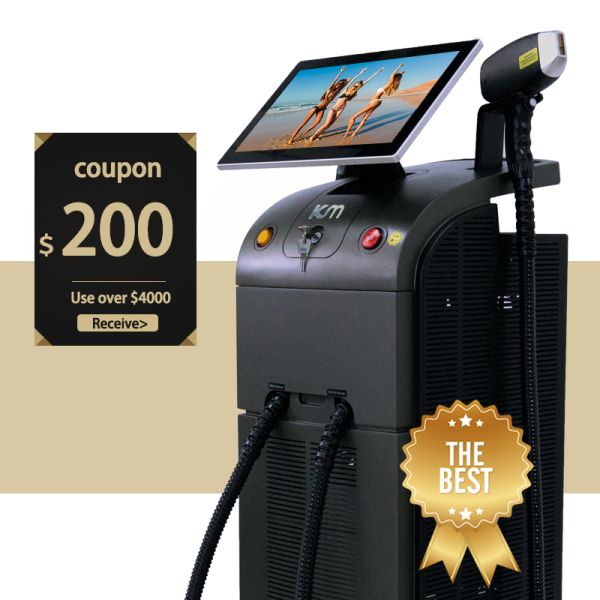 1200W1600W Platinum Titanium/diode Laser 755 808 1064 3 Waves 808 nm diode laser equipment