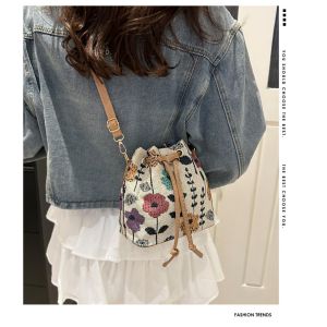 NEW CHINESE NATIONAL WIND ARMPIT BUCKET BAG SIMPLE FASHION TREND SUMMER NEW