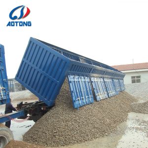 Low Bed Deck Dimension of 12000X2500X1500mm Dump Semi Trailer for Australia