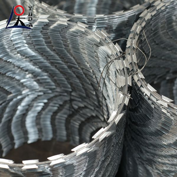 Modern Security Fencing Stainless Steel Barbed Wire Age Resistance