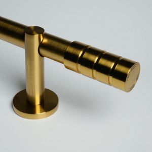 28mm Modern No Drilling Plating Copper Curtain Finials