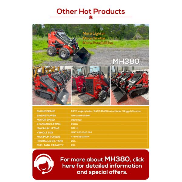 China Epa Engine Multione Articulated Mini Skid Steer Loaders With Attachments