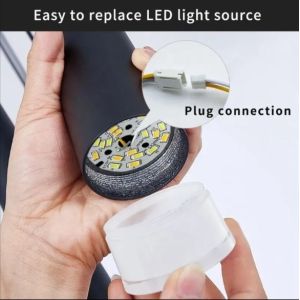 Staircase Rotating Chandelier Tapered Black LED Loft Apartment Tube Chandelier