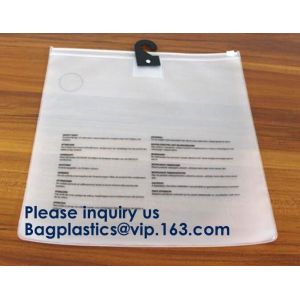 Slider Zipper Cosmetic Pvc Bag Clear Vinyl Pvc Zip lockk Bag,Matte PVC Zipper