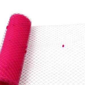 9 Inch Party Decoration Bridal Fabric Veil with Silk Screen Printing Technique