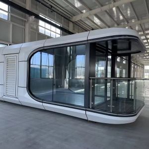 Quality Customized Interior Decoration Modern Design Luxurious Camping Capsule Prefabricated Houses with Intelligent System for sale