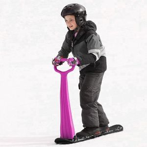 36'' Board Length Lightweight Folding Snow Scooter for Children Durable Snow