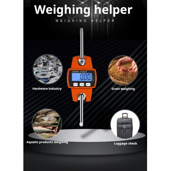 300KG Luggage Fishing Balance Pocket Weight Scale LED Display 0.01g OEM Electronic Scales Mini Digital Crane Scale
