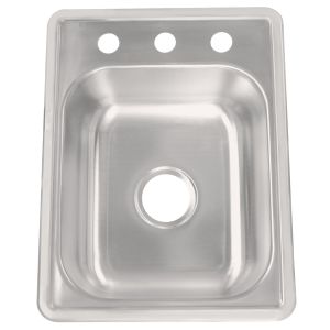 China Handmade Single Bowl Stainless Steel Kitchen Sink Brushed Surface Treatment on sale
