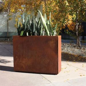 Laser Cut Rust Finish Corten Steel Planter