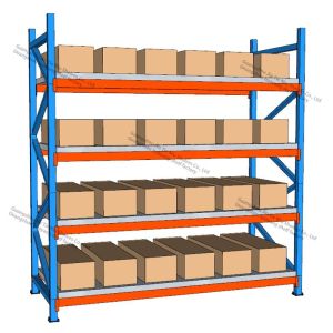 Medium Duty Longspan Shelves Heavy Duty Racking 8023Kg Per Layer