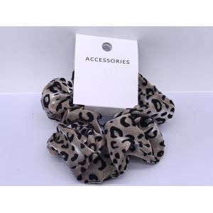China Durable Fabric Leopard Scrunchie Various Designs for Versatile Hair Accessories on sale