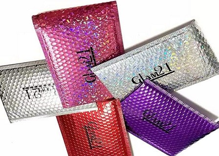 Buy Glamour Metallic Bubble Mailers Self Seal Closure Metallic Shipping Envelopes at wholesale prices