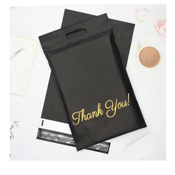 Buy Customizable Biodegradable Custom Printed Poly Shipping Bags With Handles Waterproof at wholesale prices