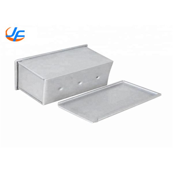 RK Bakeware China Foodservice NSF 450g Aluminum Pullman Loaf Pan / Pain De Mie Pan Single Pullman Loaf Pan With Lid