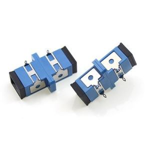 Quality Rectangular Singlemode Fiber SC Coupler Easy Installation Blue for sale