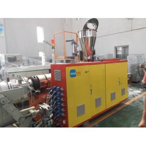 Quality 50mm~250mm Highly Productive PVC Pipe Production Machine Line With Conical Double Screw Extruder for sale