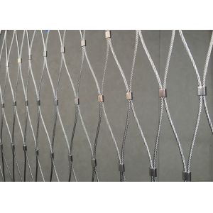 25*25mm Balustrade Cable Mesh , 316 Stainless Steel Rope Mesh Non Rusting