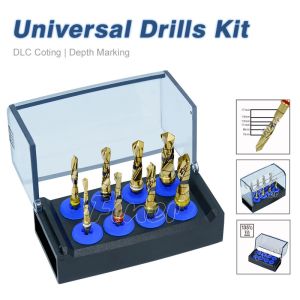 DLC Coating Stainless Steel Standard Universal Design Dental Implant Drill