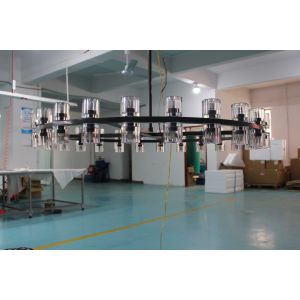 Elegant Chrome Finish Crystal Chandelier in 140CM Diameter