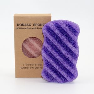 OEM ODM Konjac Bamboo Body Sponge Soft Exfoliating Body Wash Sponge
