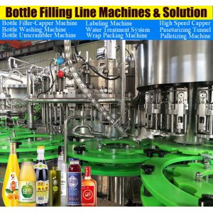 Full Automatic stainless steel 12000 - 14000BPH Ketchup Filling Machine glass