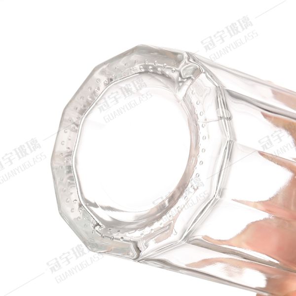 Customized Long Neck Wine Clear Glass Bottle 700ml 750ml with Clear Cork Clear