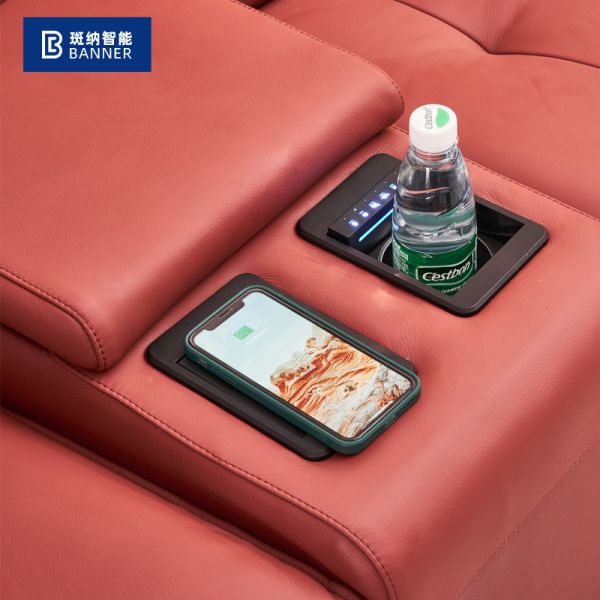 BN Italian Home Cinema Audio-Visual Room Leather Sofa Private Cinema Space Cabin Functional Electric Sofa Recliner Chair