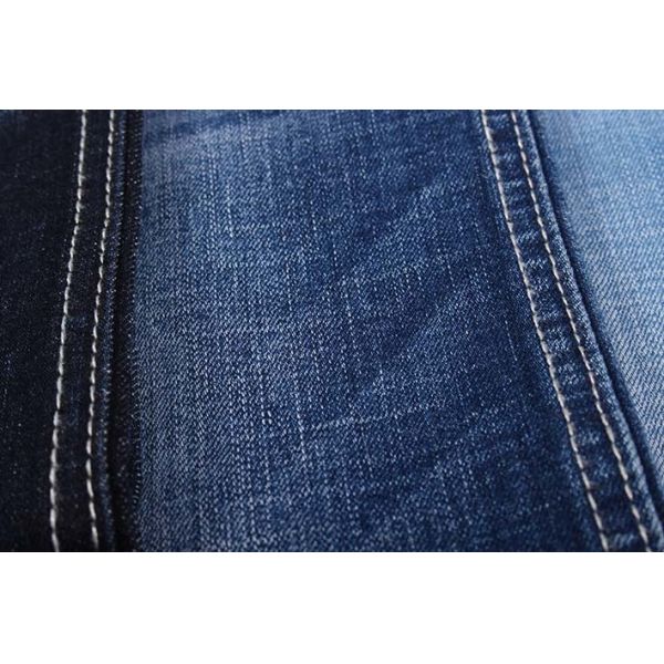 70 Cotton 26 Polyester Indigo Yarn Dyed Cotton And Elastane Blend 10.5oz