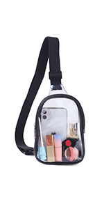 small clear sling bag