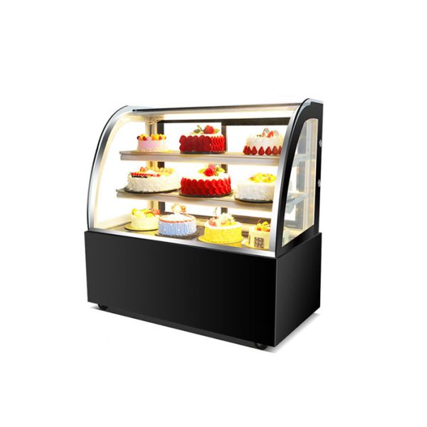 Buy Sliding Glass Marble Base Cake Display Chiller With Heater Defrost at wholesale prices