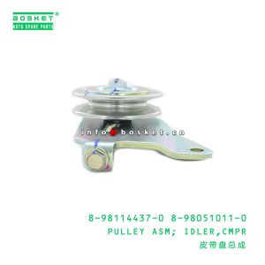 ISUZU TFUC Compressor Idler Pulley Assembly 8981144370 8980510110