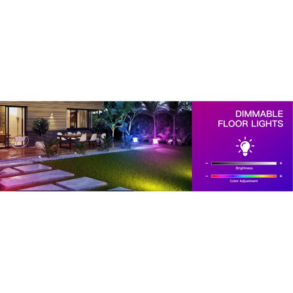 Waterproof Outdoor RGB LED Floodlight Smart IP66 LED Flood Light 100W