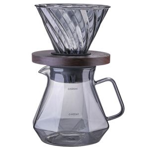 Office Drinkware Type Coffee Tea Sets Durable Transparent Borosilicate Glass