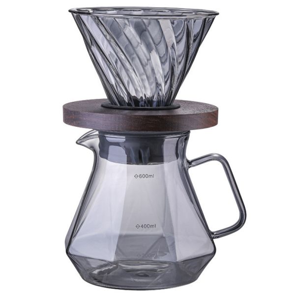 Buy PS Plastic Type Borosilicate Glass Coffee Pot for Heat-Resistant Pour over Server at wholesale prices