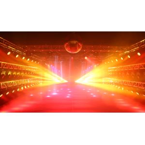 RGBW 4 In 1 Emtting Color LED Beam Moving Wash Light 370W IP20 6500K