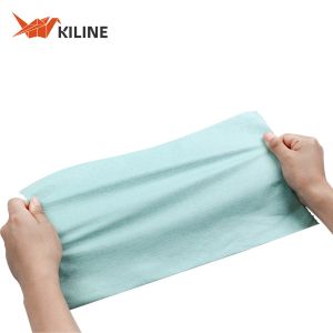 Jumbo Roll Green Color Industrial Strength Nonwoven Cleaning Wipes