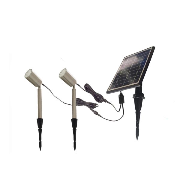 Buy Waterproof Solar Landscape Spotlights Stainless Steel Outdoor 3.7V 4000mAh at wholesale prices