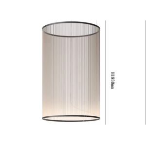 big designer pendant lamp black and gold led villa chandelier for hotel