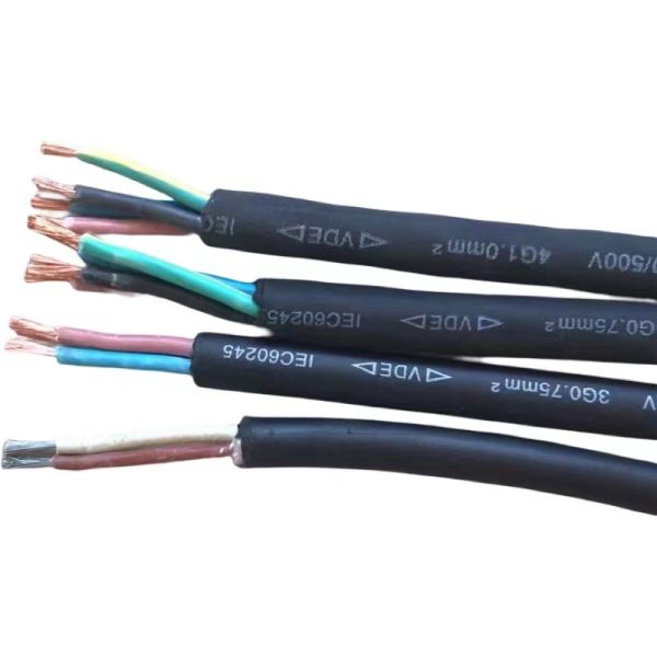 TPU Rubber Sheathed Evc Cable 16a/480v H07bz5-f 5x2.5mm2 5g 2.5 1*0.5 Evblo for EV Charing Temperature Range -40C To 90C
