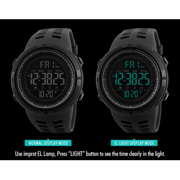 Water Resistant 3ATM All Plastic Quartz Watch 48mm Lcd Quartz Watch