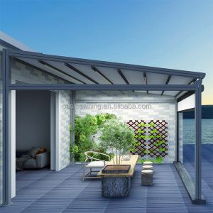 Premium Heavy-Duty Aluminum Frame Patio Awning-UV-Resistant Adjustable