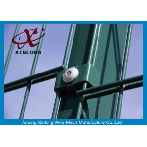 Double Loop Wire Mesh Fence Double Wire Mesh Fence Powder Coated For Boundary